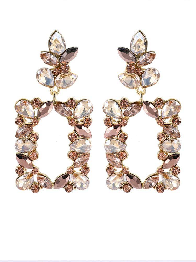 Geometric Irregular Square Earrings