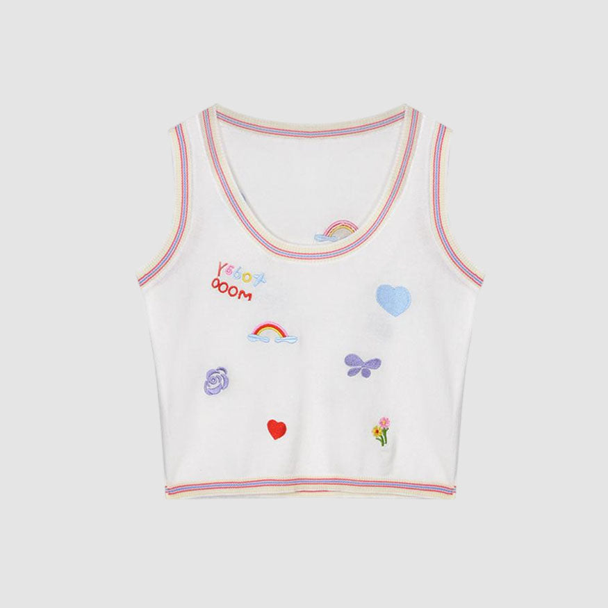 Sweet Embroidery Tank Top