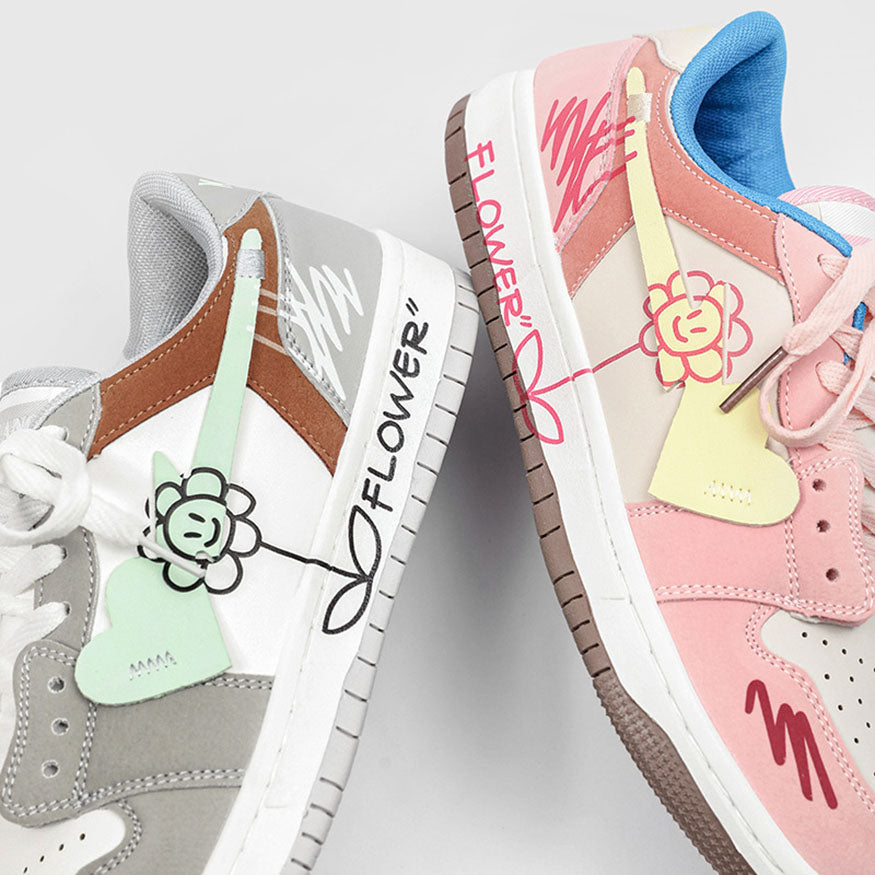 Whimsical Patchwork Sneaker