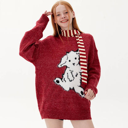 Dancing Goat Pattern Sweater