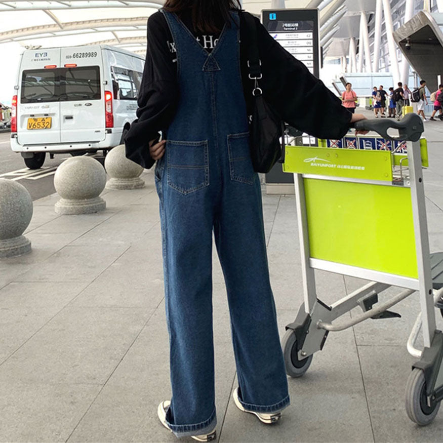 Commuter Style Denim Overalls