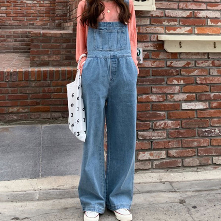 Commuter Style Denim Overalls