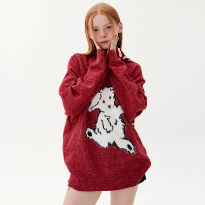 Dancing Goat Pattern Sweater