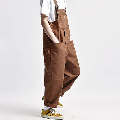 Oluolin Secure Zipper Closure Pocket Overalls