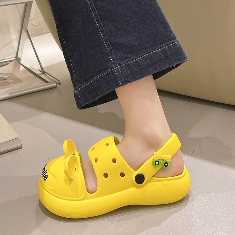 Cute Frog Platform Slippers