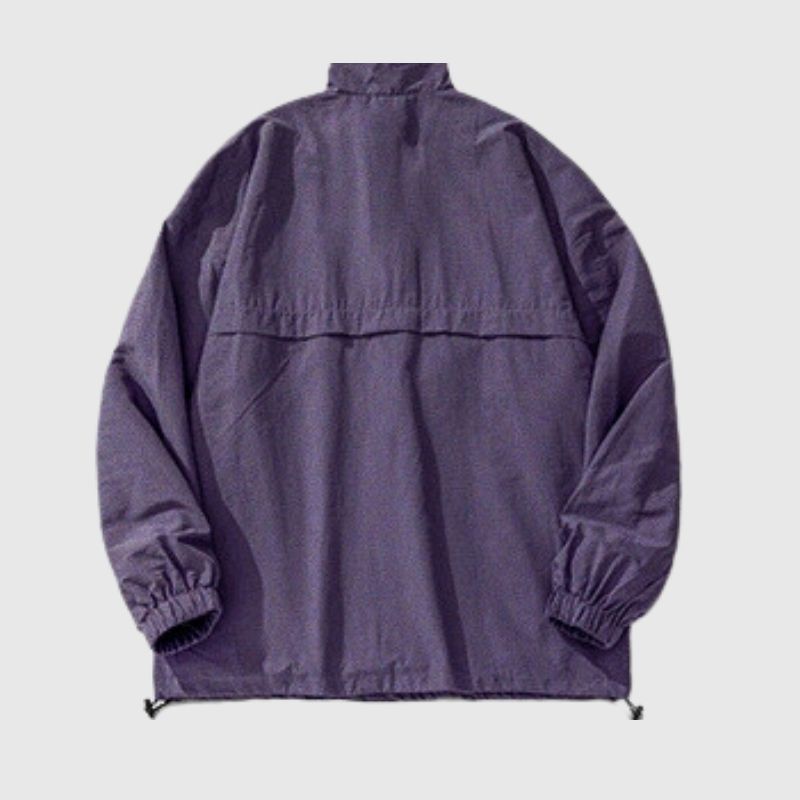 Waterproof Textured Half-Zip Tactical Coat