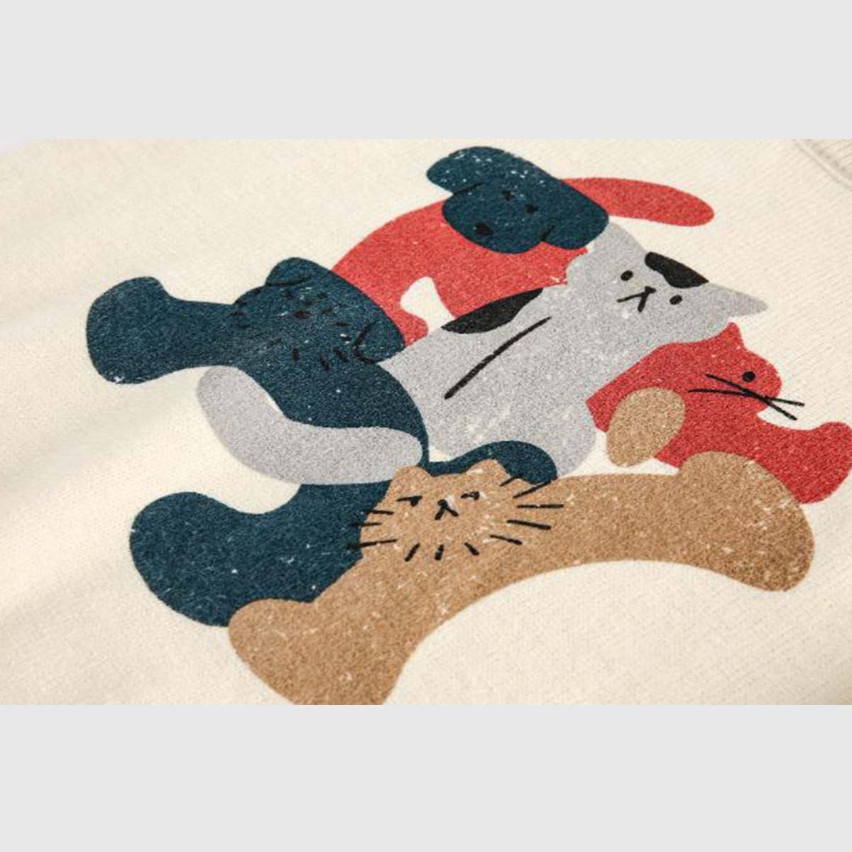 Playful Boxing Cats Sweater