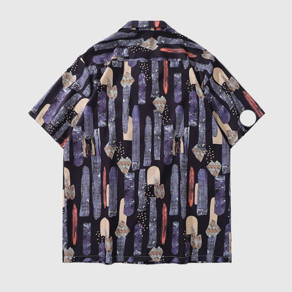 Vintage Graffiti Printed Shirt