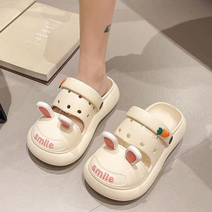 Cute Frog Platform Slippers