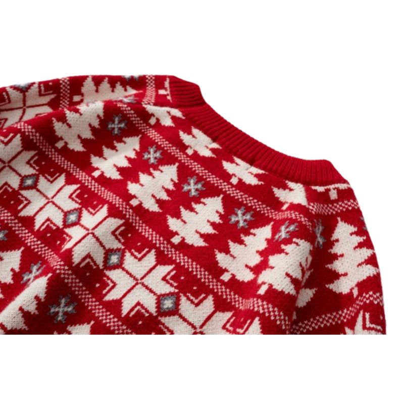 Christmas Elk Jacquard Pullover