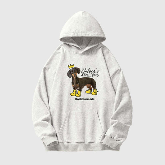 Dog Crown Graphic Hoodie