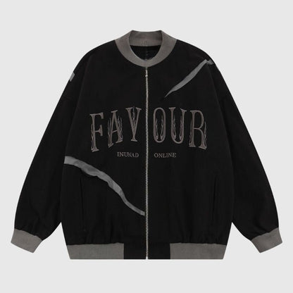 Contrast Baseball Jacket