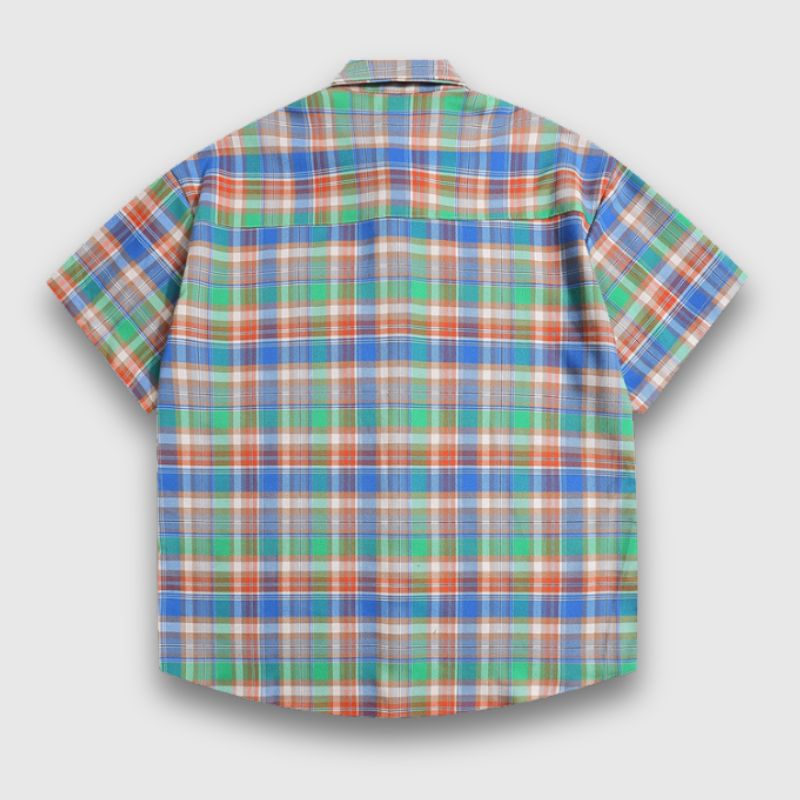 Embroidered Bear Plaid Shirt