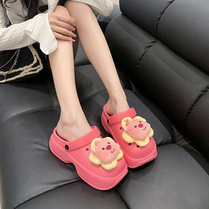 Cute Ruby Bear Garden Clog