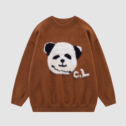 Funny Panda Pattern Sweater