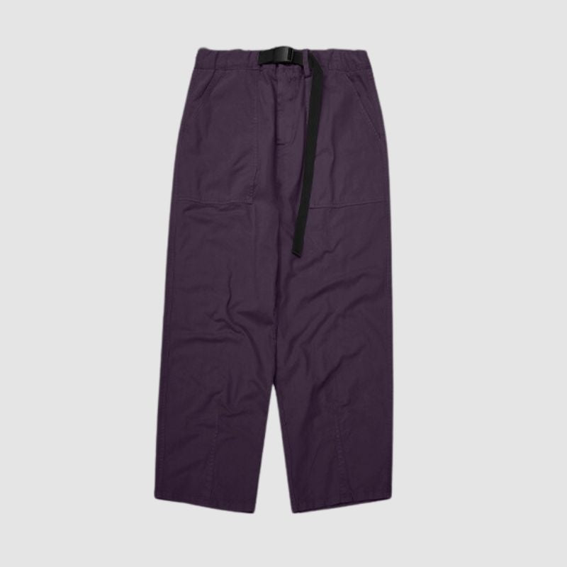 Japanese Style Solid Color Wide Leg Cargo Pants