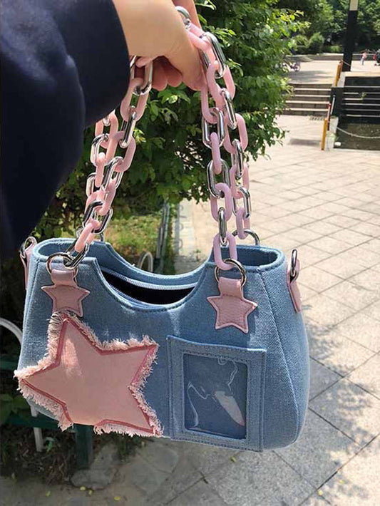 Women's Star Denim Bag