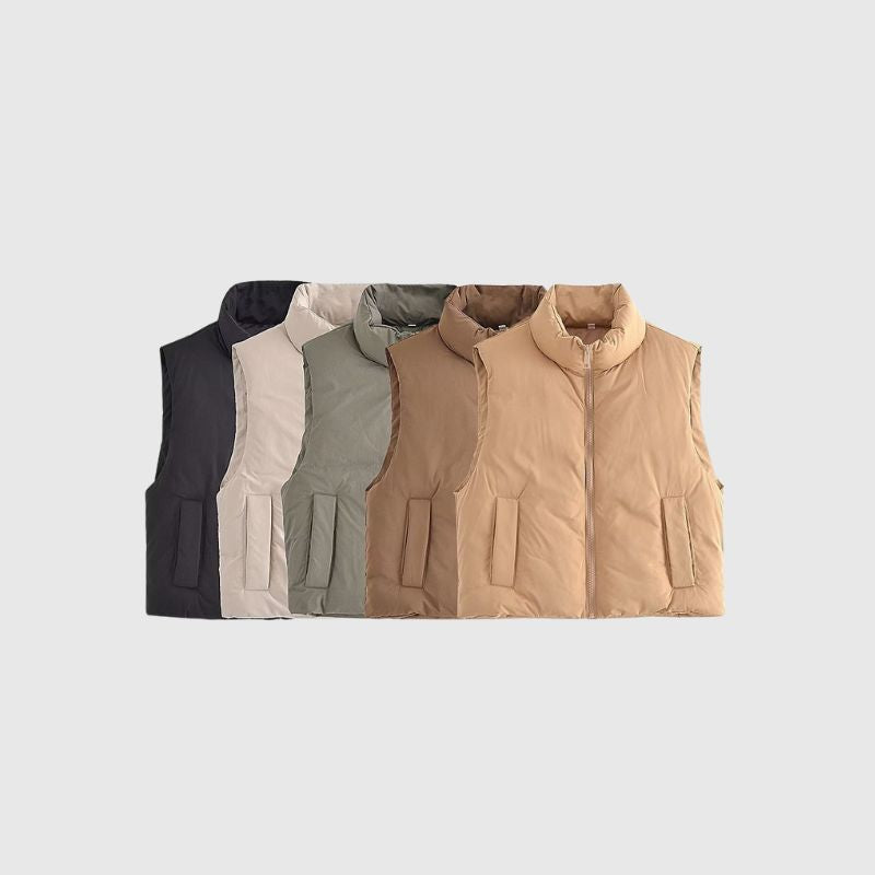 Casual Solid Color Vest Jacket