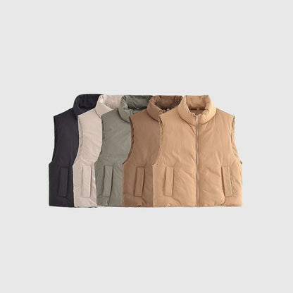 Casual Solid Color Vest Jacket