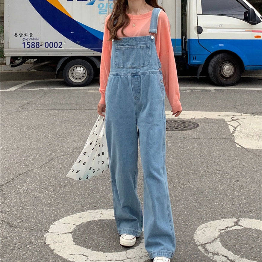 Commuter Style Denim Overalls