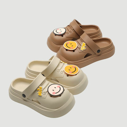 Cute Smiley Face Garden Clog