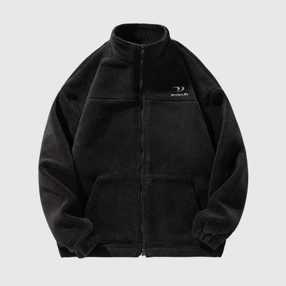 Teddy Fleece Zip-Up Coat