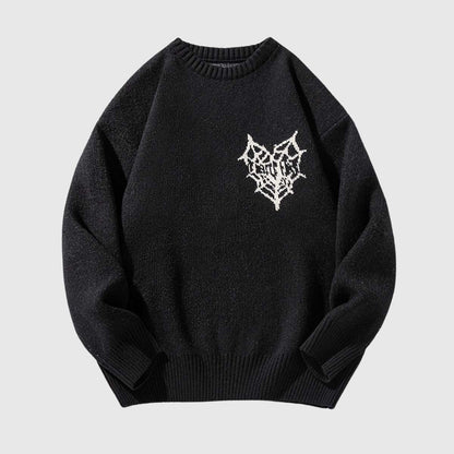 Graphic Embroidered  Sweater