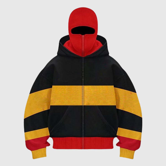 Y2K Retro Patchwork Foam Hoodie