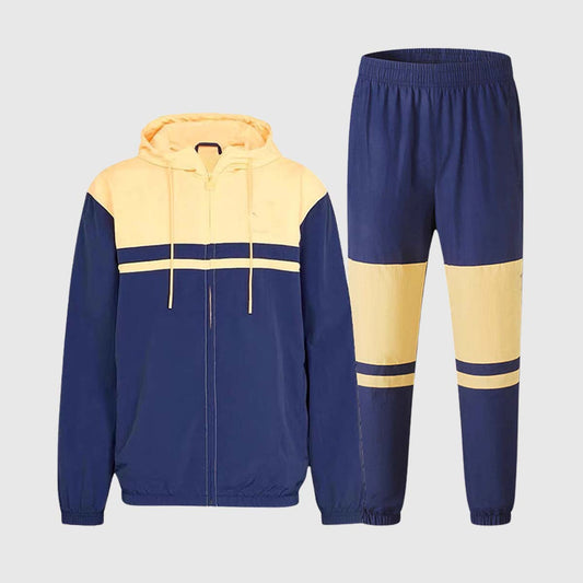 Retro Colorblock Tracksuit Set