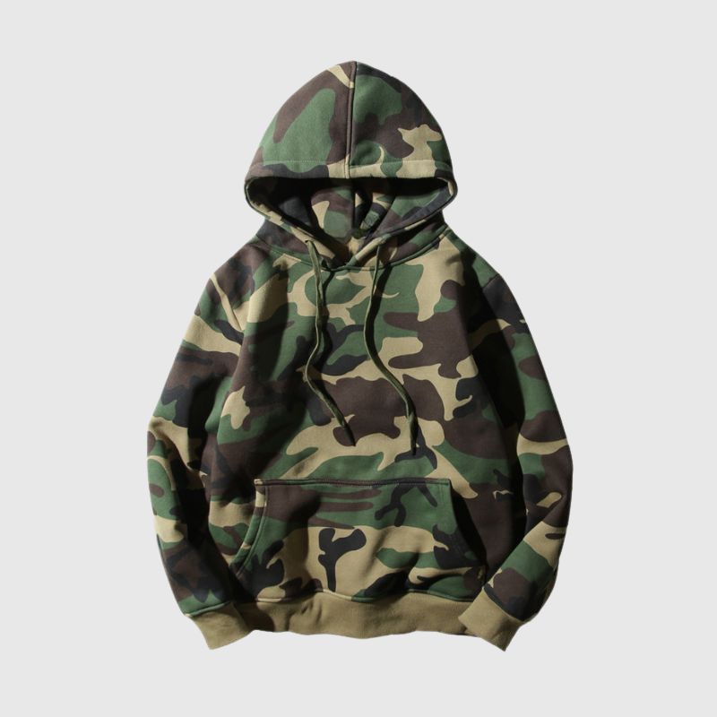 Camo Loose Casual Hoodie