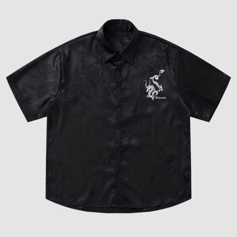 Heavy Weight Dragon Jacquard Shirts