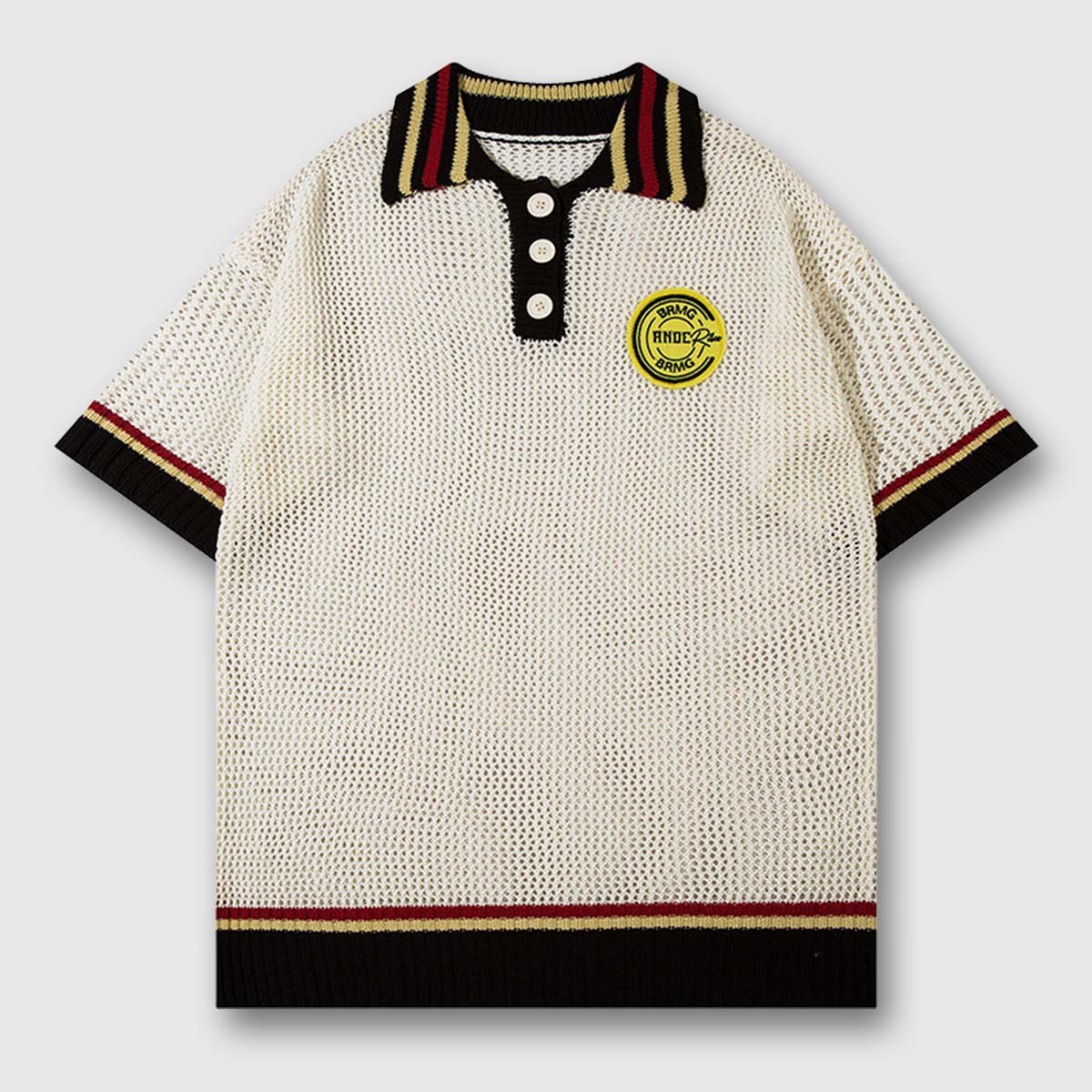 Vintage Stripe Collar Polo Tee