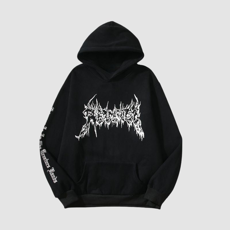 Dark Style Skull Line Hoodies