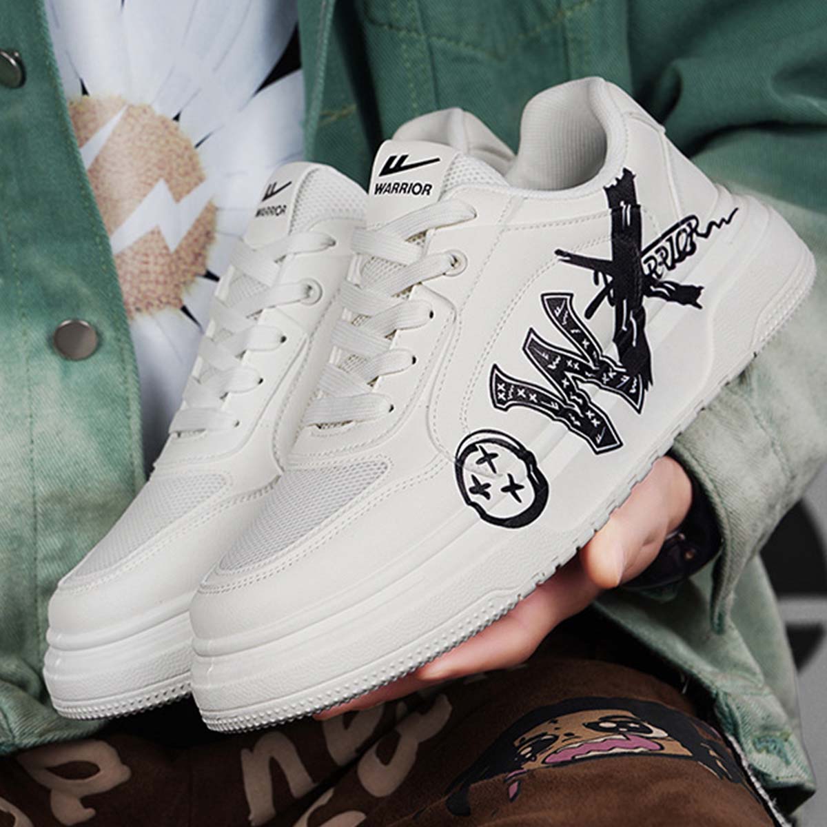 Graffiti-Style Casual Sneakers