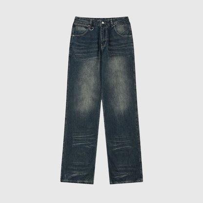 Vintage Straight Distress Jeans