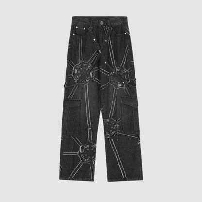 Heavy Weight Spiderweb Jeans