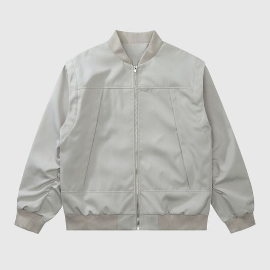 Flight-Inspired Minimalist High Street Baseball Jacket