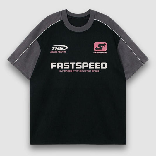 Contrast Racing Style Tee