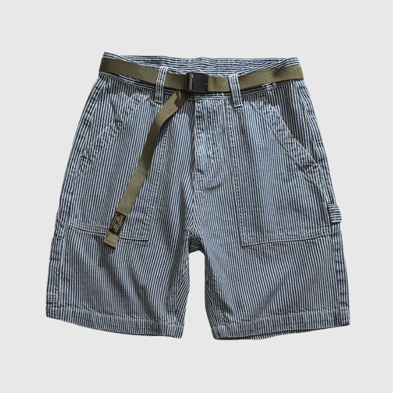 Loose Stripe Cargo Jorts