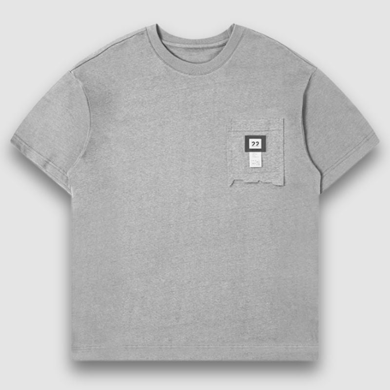 Simple Irregular Pocket Tee