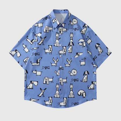 Fun Cartoon Print Shirt