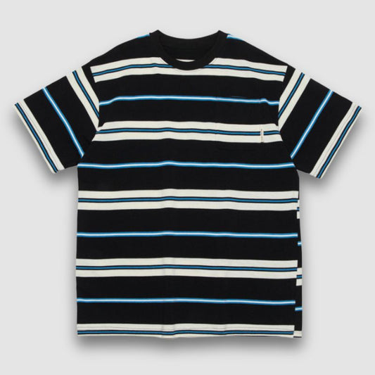 Vintage Color Contrast Stripe Tee