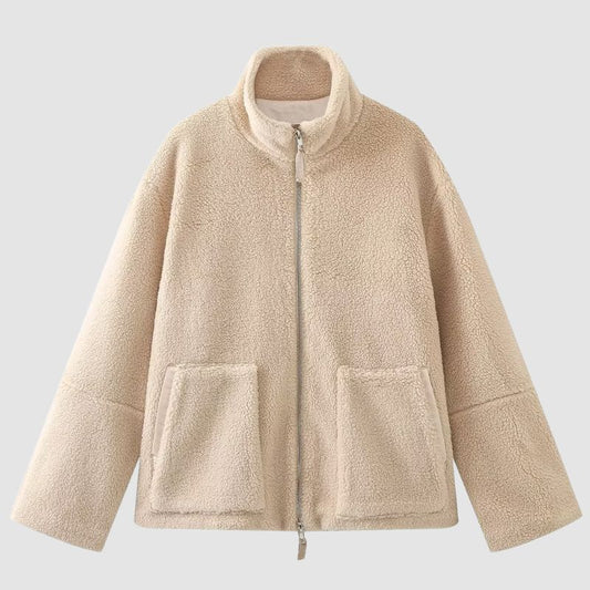 Solid Color Berber Fleece Jacket