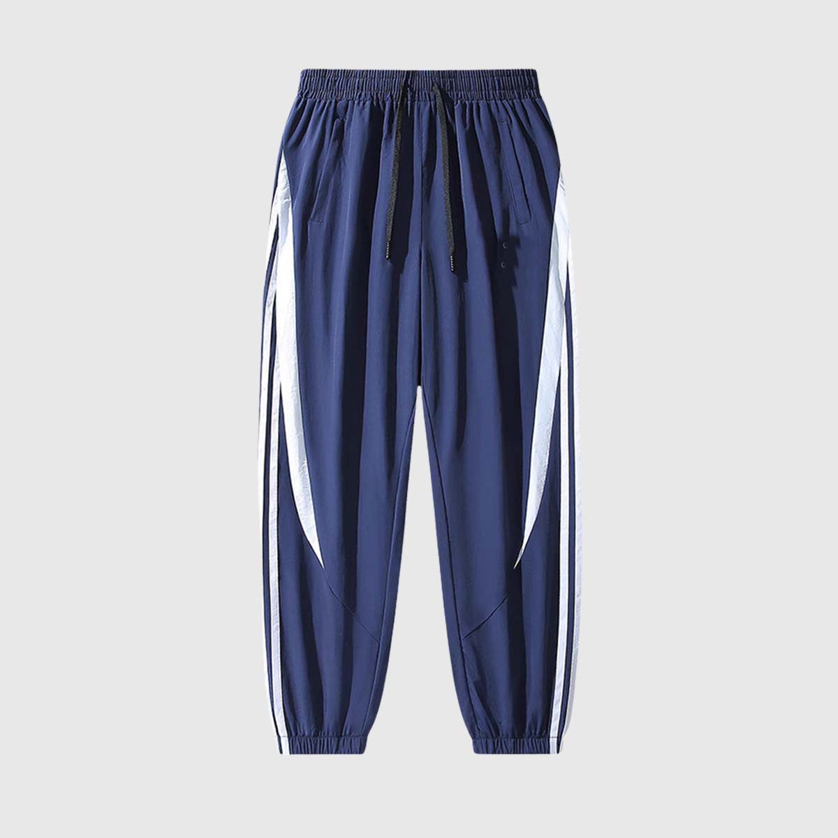 Retro Contrast Panel Jogger Pants