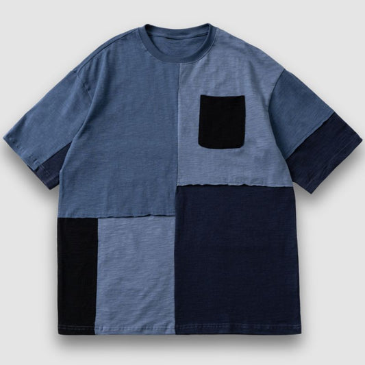 Contrast Patchwork Tee