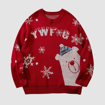 Christmas Bear Jacquard Pullover