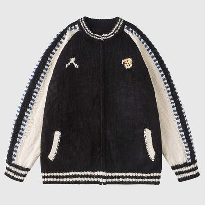 Vintage Varsity Knit Cardigan