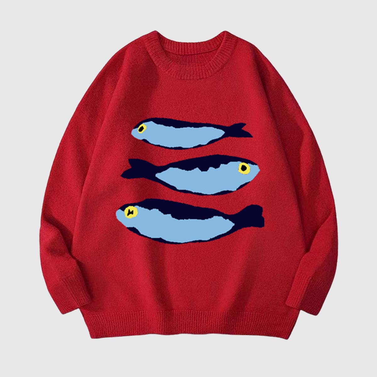 Fluffy Cute Fish Sweater