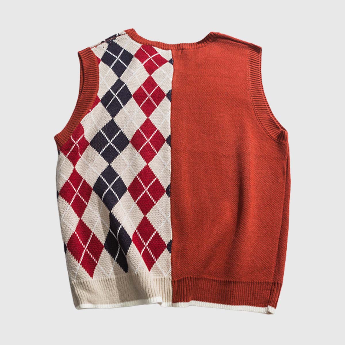 Geometric Patchwork Vest