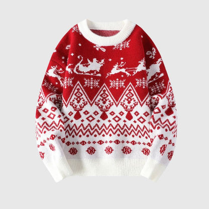 Christmas Pattern Lazy Sweater